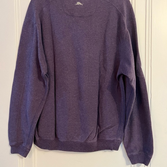 ~Tommy Bahama Purple/Grey Flipshore Abaco Reversible Sweatshirt Sz. L MSRP: $110 - Picture 2 of 5